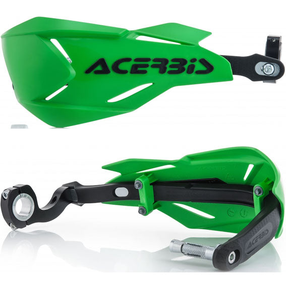 Acerbis X-Factory Handguards Complete with fitting kit Green/Black