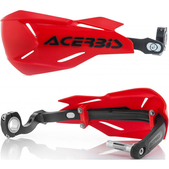 Acerbis X-Factory Handguards Complete with fitting kit Red/Black
