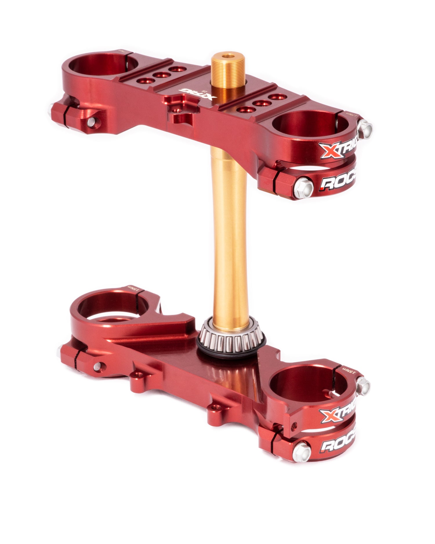 Xtrig Rocs Tech Triple Clamps Brown Yamaha YZ65 18-24 YZ85 06-24 (OS 25mm)