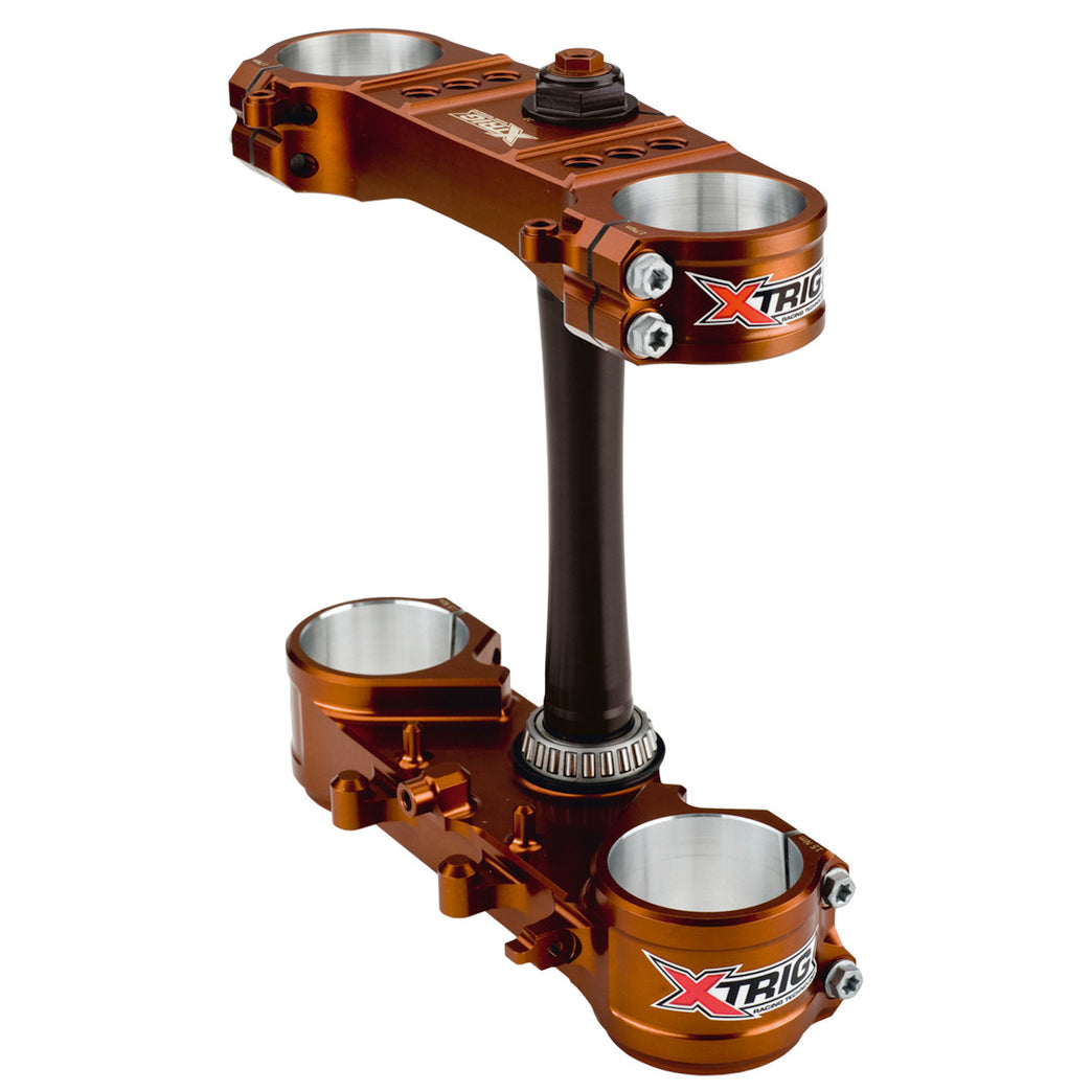 Xtrig Rocs Pro Triple Clamps Brown Suzuki RMZ250 16-18 RMZ450 13-17 (OS 18-21.5mm)