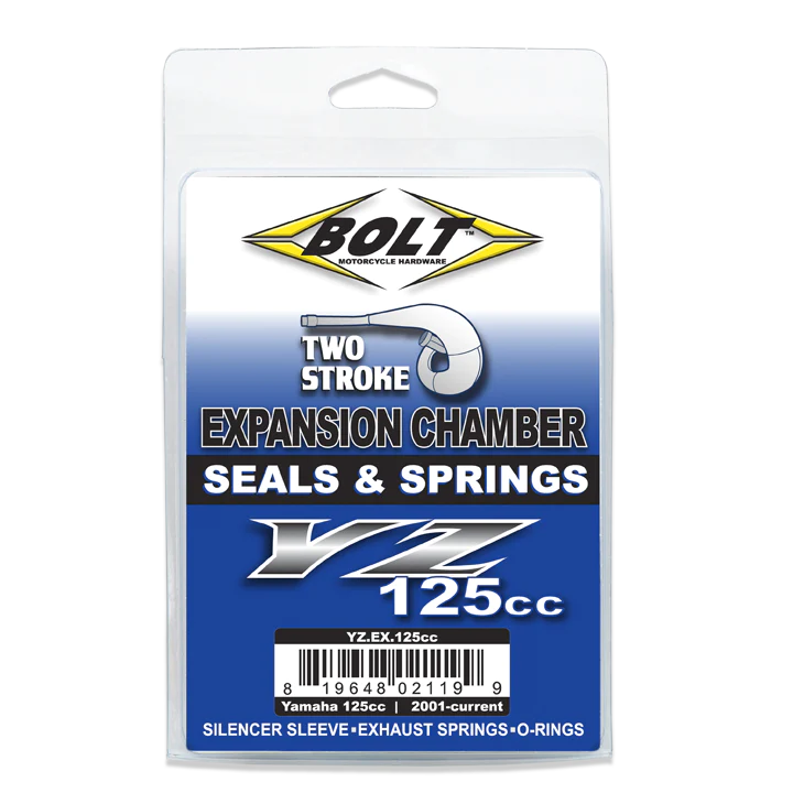 Bolt Exhaust Pipe Seal & Spring Kit YAMAHA YZ125 01-23, YZ125X 20-23