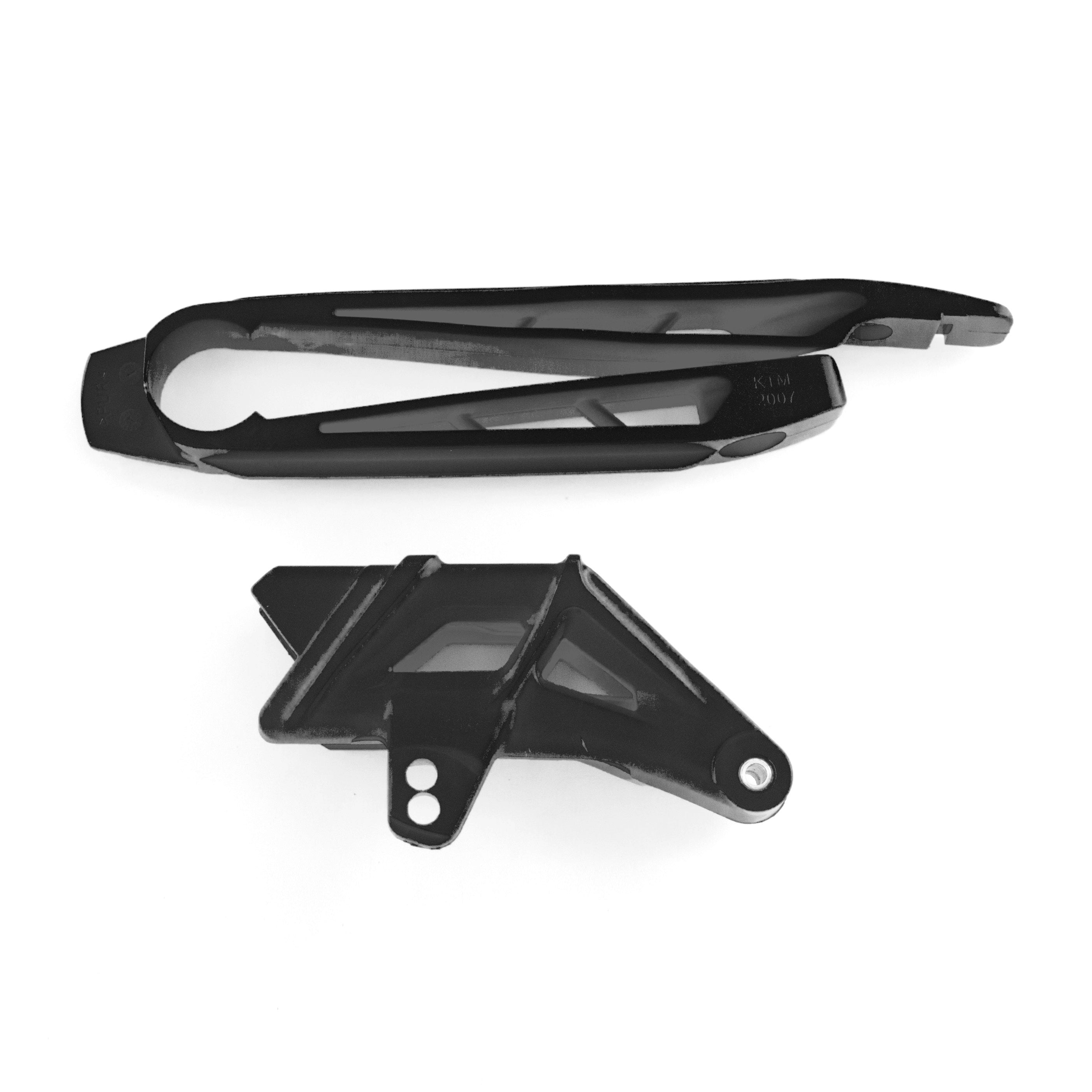Polisport Chain Guide/Slider Kit KTM SX/SX-F 07-10, EXC 08-11 Black