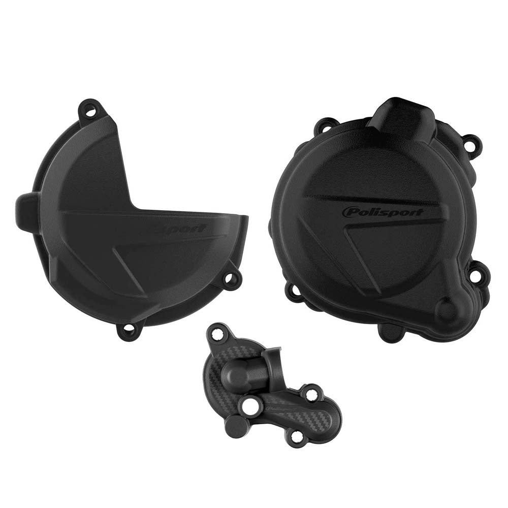 Polisport Clutch & Ignition Cover Protector BETA 250RR-300RR 18-25, X-Trainer 300 18-25 Black