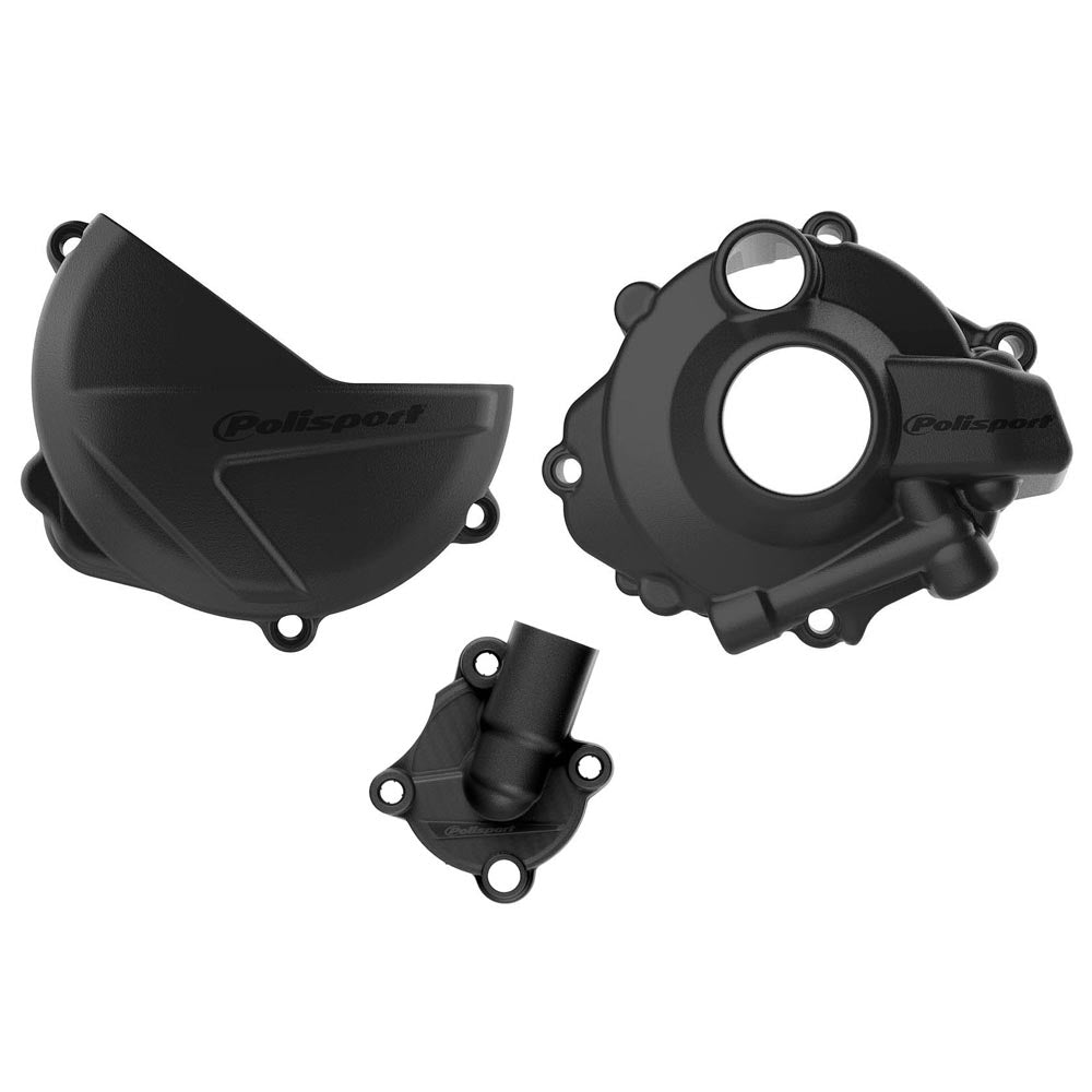 Polisport Clutch & Ignition Cover Protector HONDA CRF250R 18-24 Black