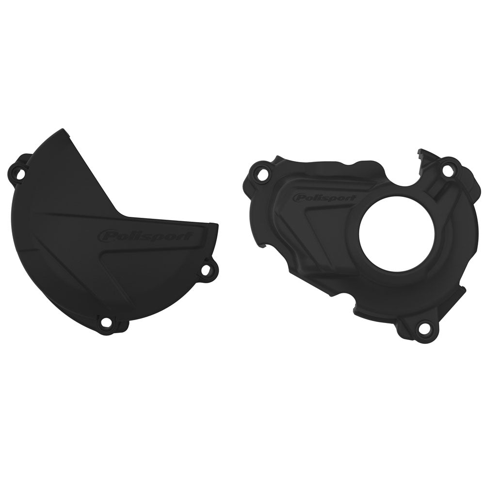 Polisport Clutch & Ignition Cover Protector YAMAHA YZ250F 19-25, YZ250FX 19-25, WR250F 20-25 Black