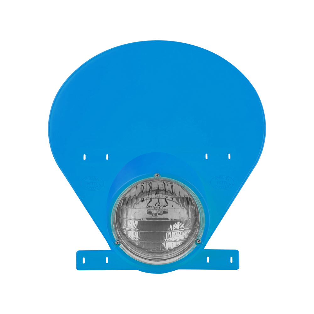Polisport Preston Petty HEADLIGHT NUMBER PLATE HALOGEN BULB BULTACO BLUE