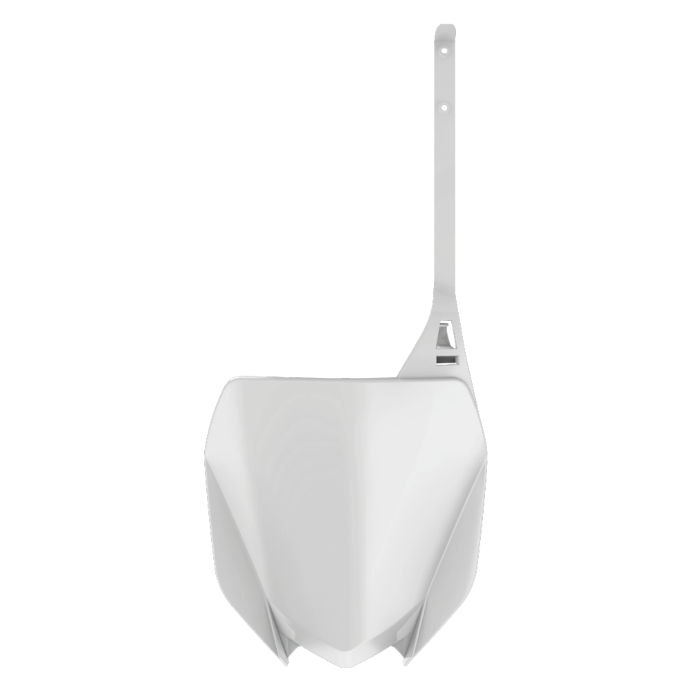 Polisport Front Number Plate YAMAHA YZ125-250 21-23, YZ250F 19-23, YZ450F 18-22, YZ250FX 20-23, YZ450FX 19-23 White