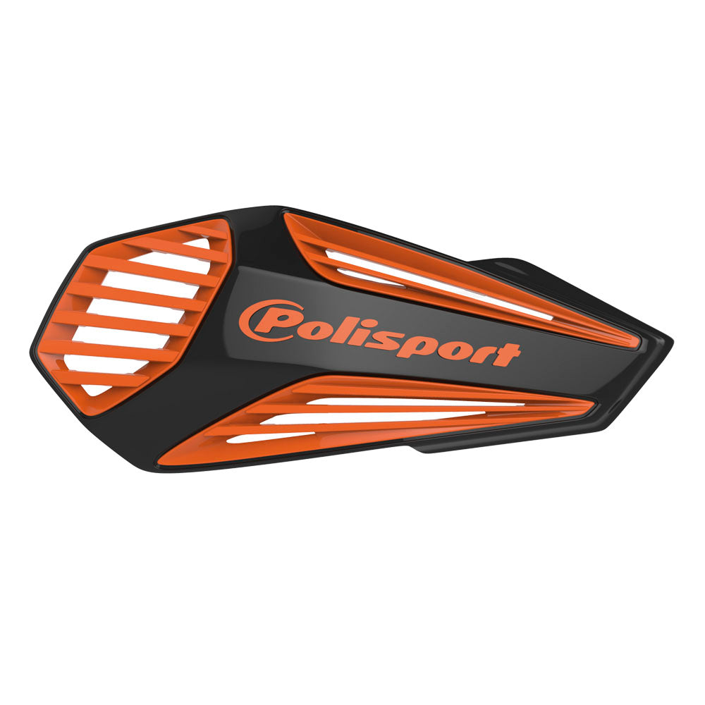 Polisport MX Air Hand Guard with universal Fitting Kit Black/Orange