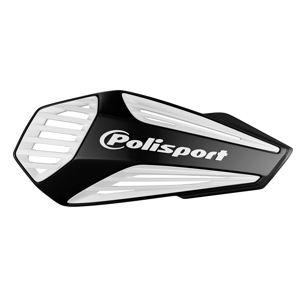 Polisport MX Air Hand Guard with universal Fitting Kit Black/White