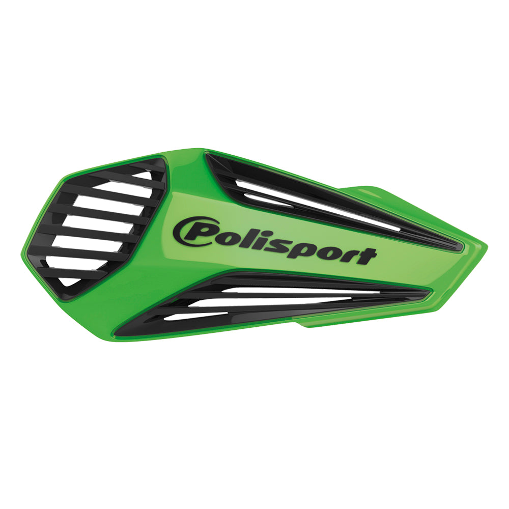 Polisport MX Air Hand Guard with universal Fitting Kit Green/Black