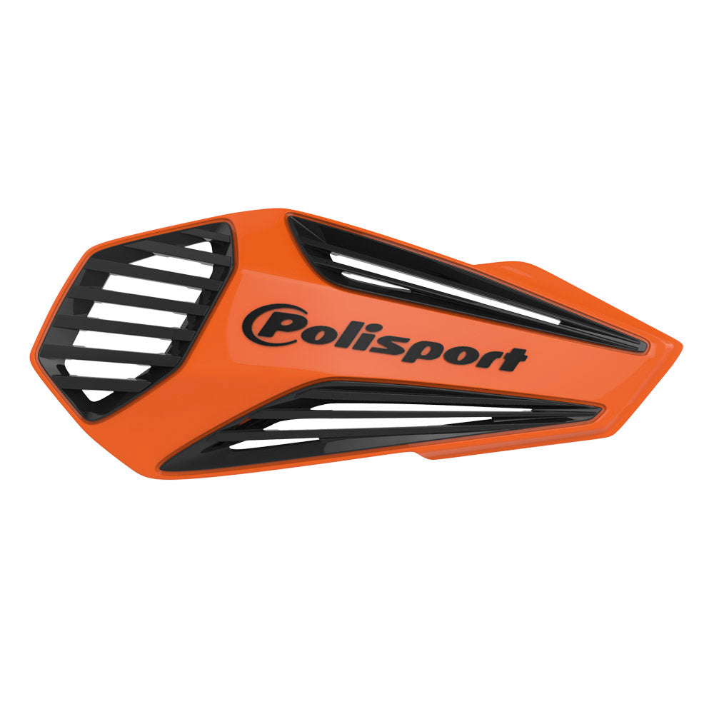 Polisport MX Air Hand Guard with universal Fitting Kit Orange/Black