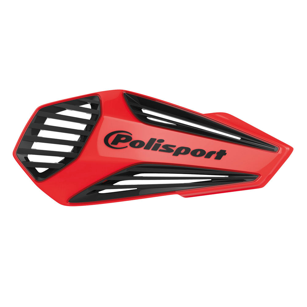 Polisport MX Air Hand Guard with universal Fitting Kit Red/Black