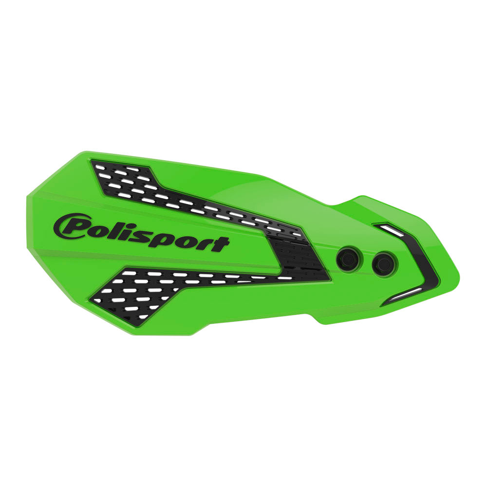 Polisport MX Flow Hand Guards KAWASAKI KX250F 20-23, KX450F 19-23 Green/Black