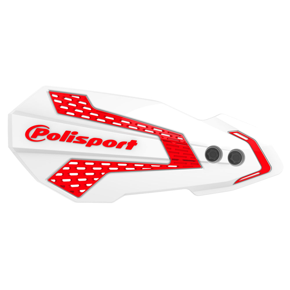 Polisport MX Flow Hand Guards GAS/HQV MC/MC-F 24-26, EC/EC-F 21-26, TE/FE 22-24 White/Red