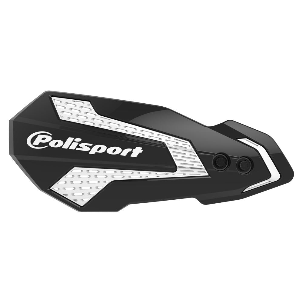 Polisport MX Flow Hand Guards KAWASAKI KX250F 20-26, KX450F 19-23 Black/White