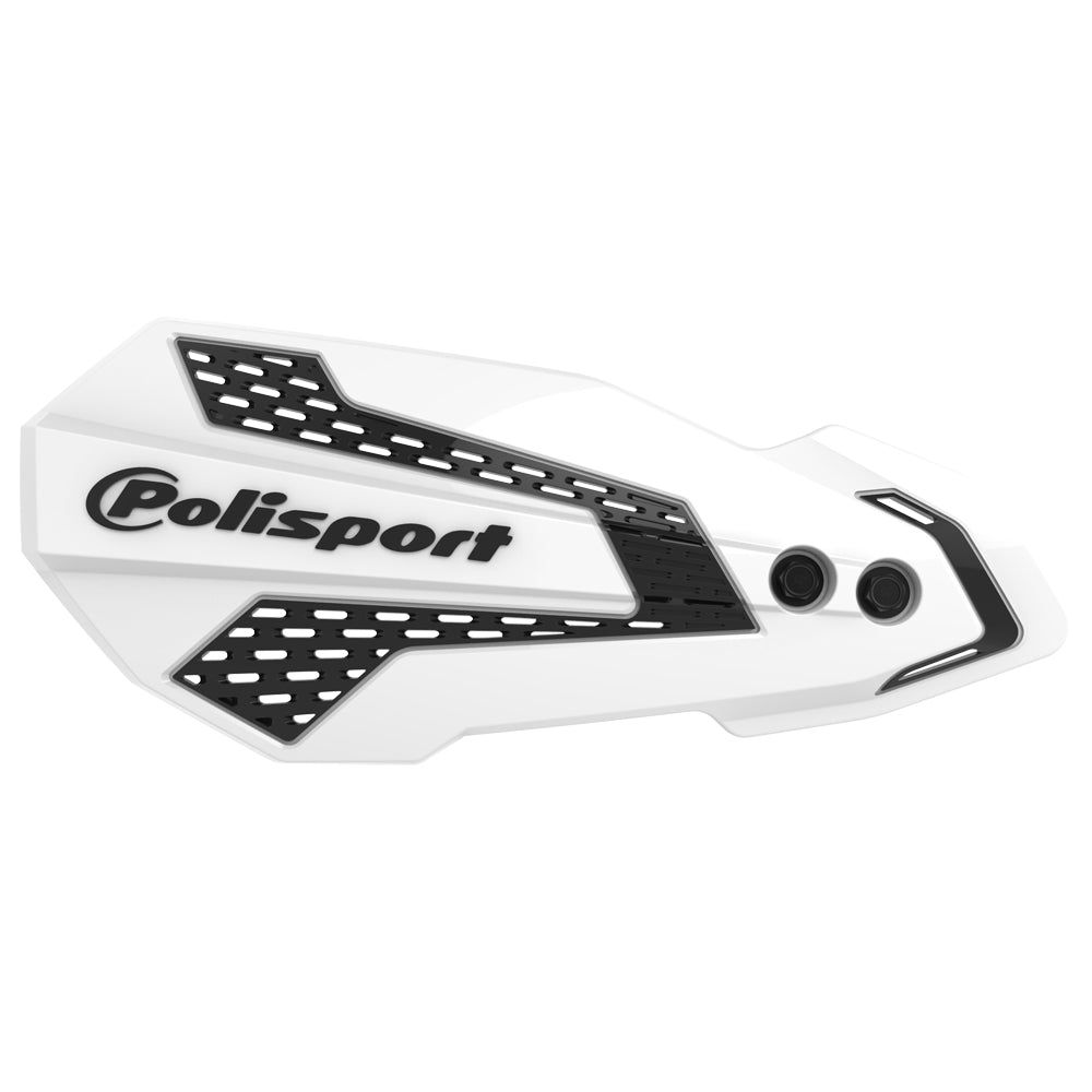 Polisport MX Flow Hand Guards KAWASAKI KX250F 20-26, KX450F 19-23 White/Black