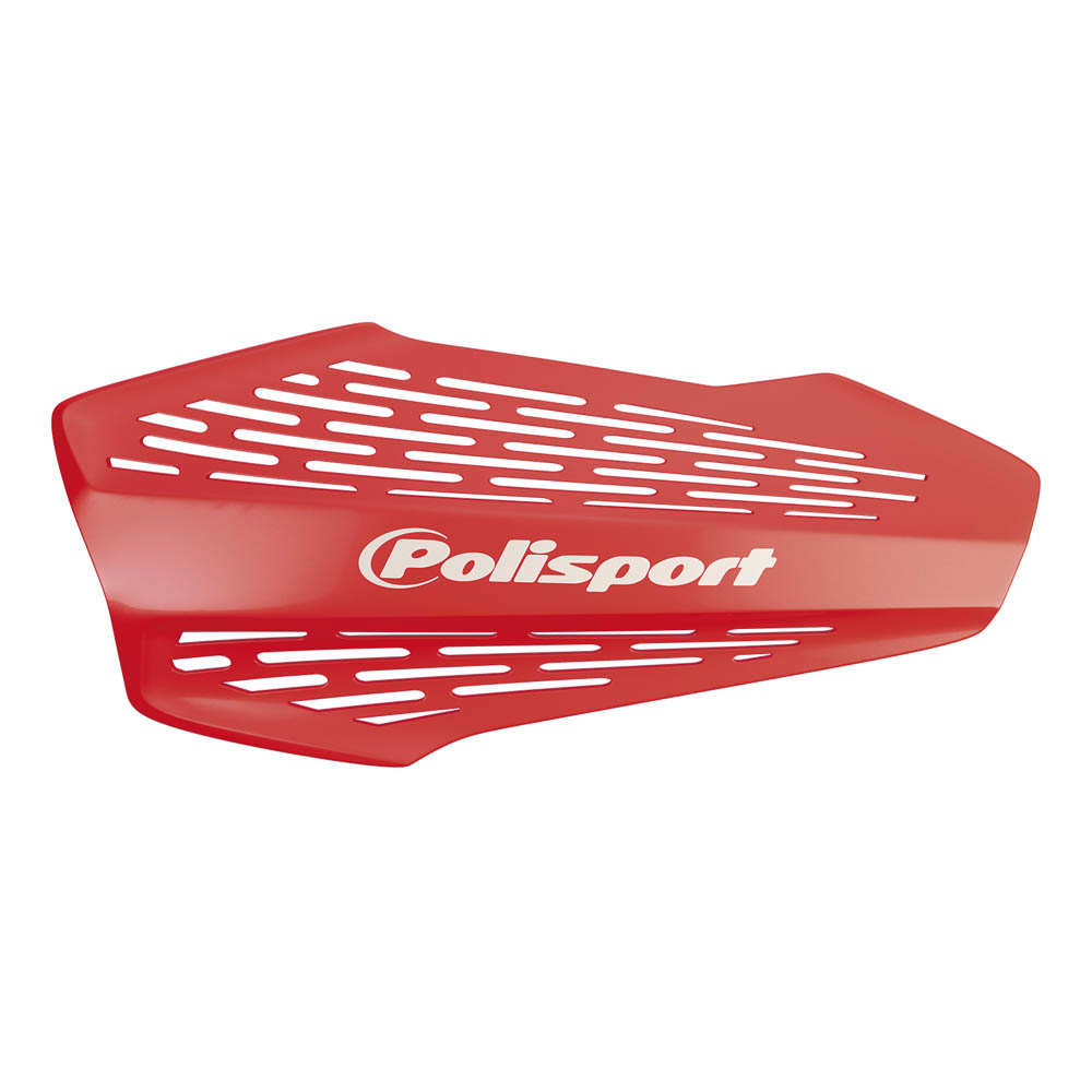 Polisport MX Force Hand Guard with universal Fitting Kit Red