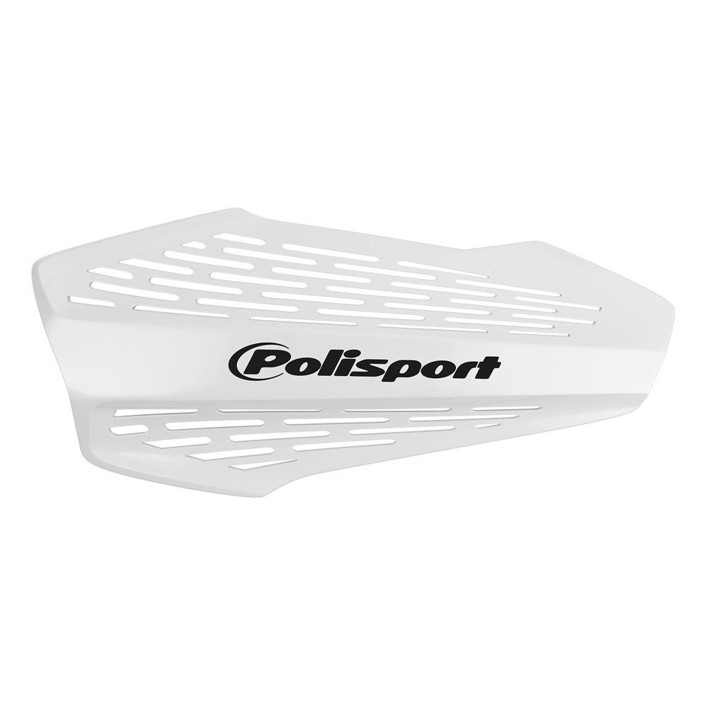 Polisport MX Force Hand Guard with universal Fitting Kit White