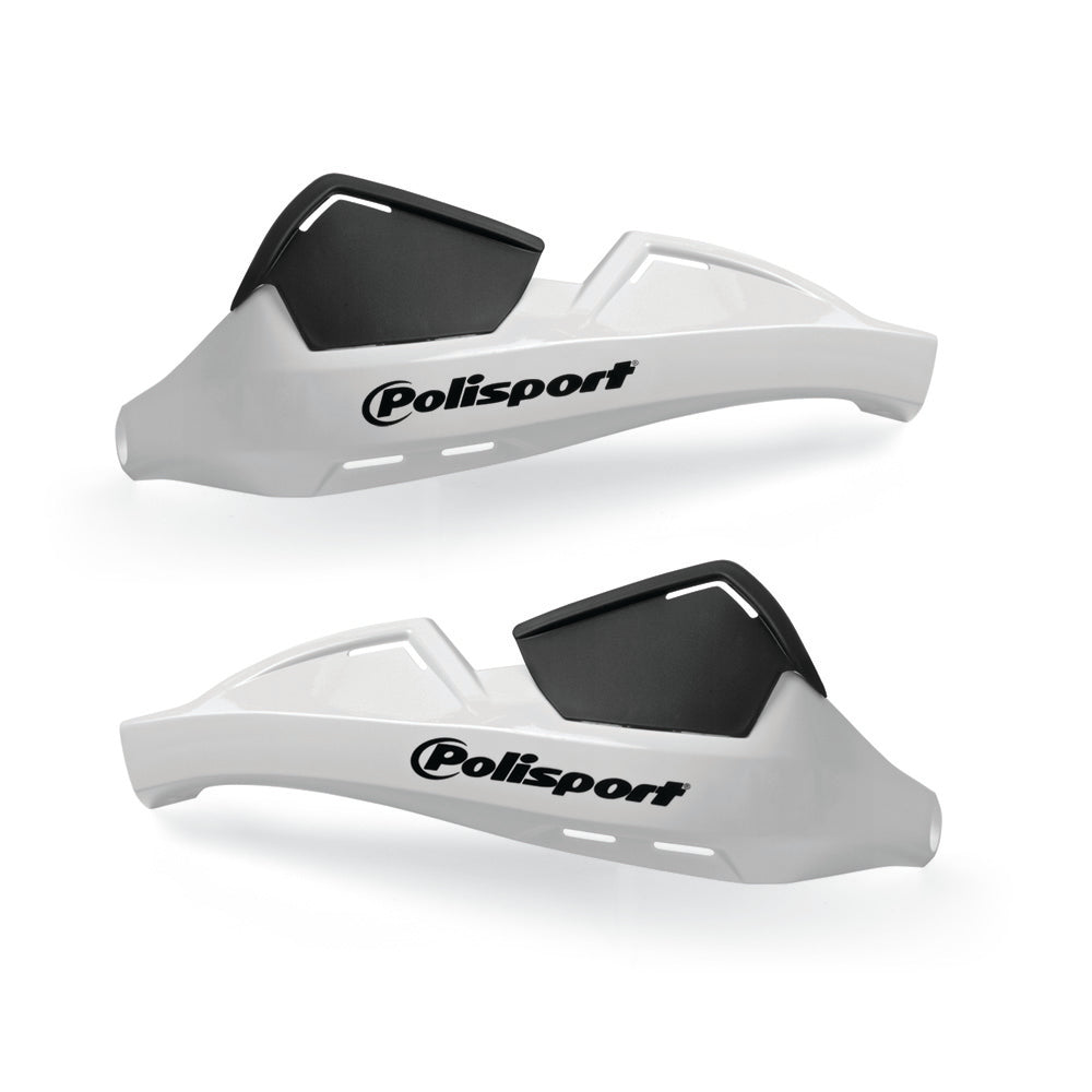 Polisport Evolution Integral Hand Guards with Fitting Kit White