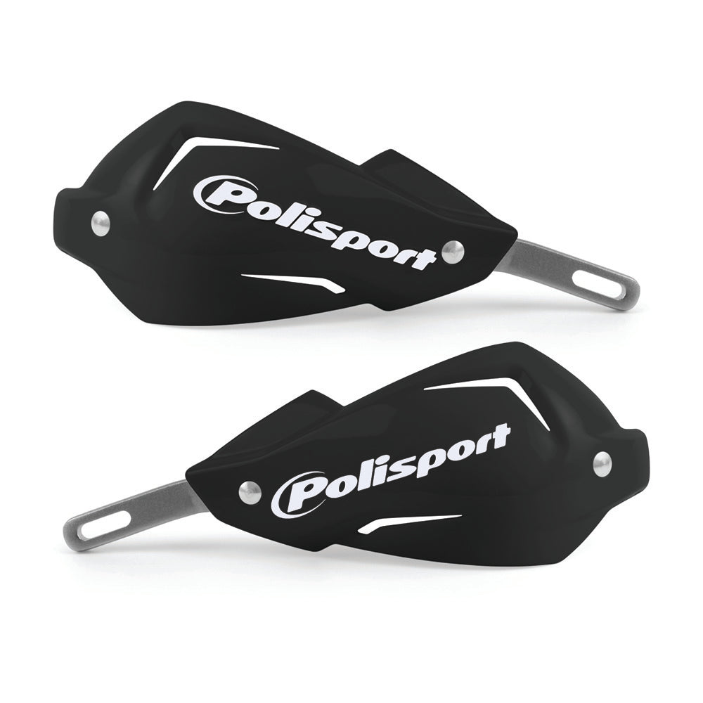 Polisport Touquet Hand Guards with Fitting Kit Black