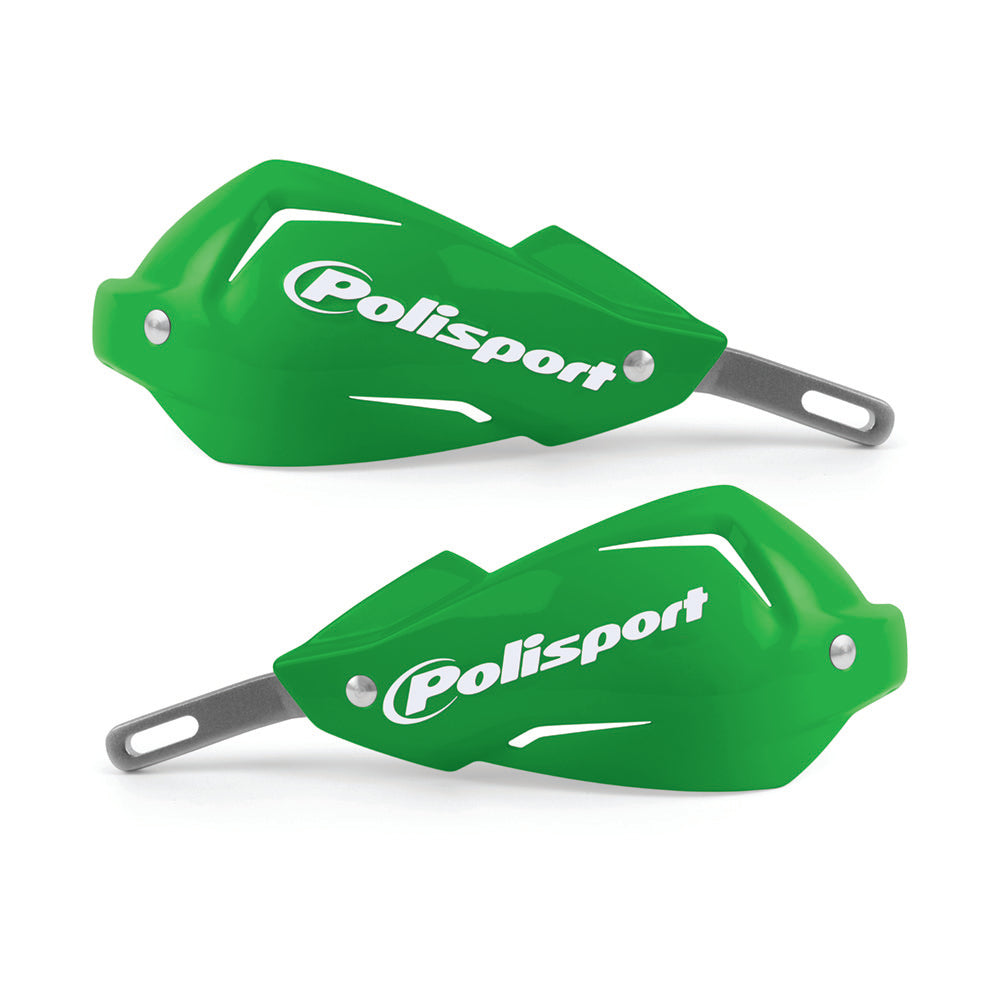 Polisport Touquet Hand Guards with Fitting Kit Green