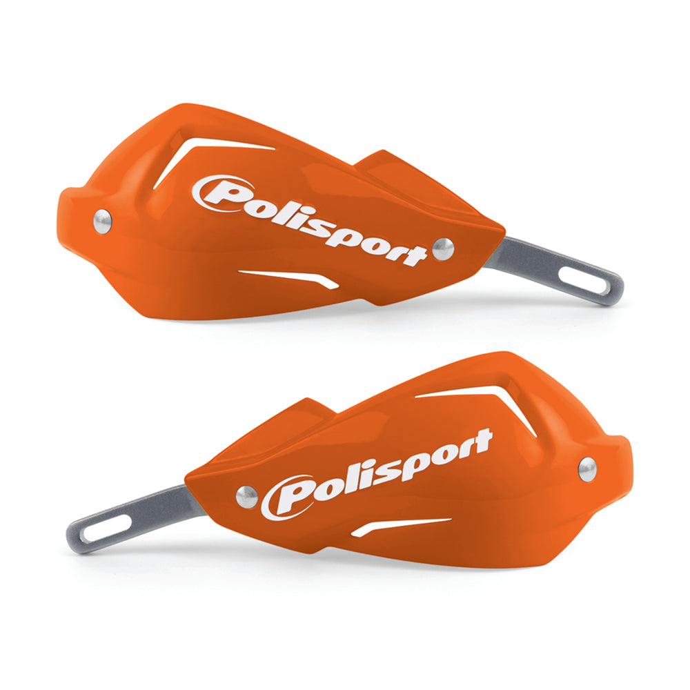 Polisport Touquet Hand Guards with Fitting Kit Orange