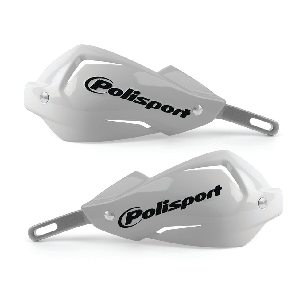 Polisport Touquet Hand Guards with Fitting Kit White