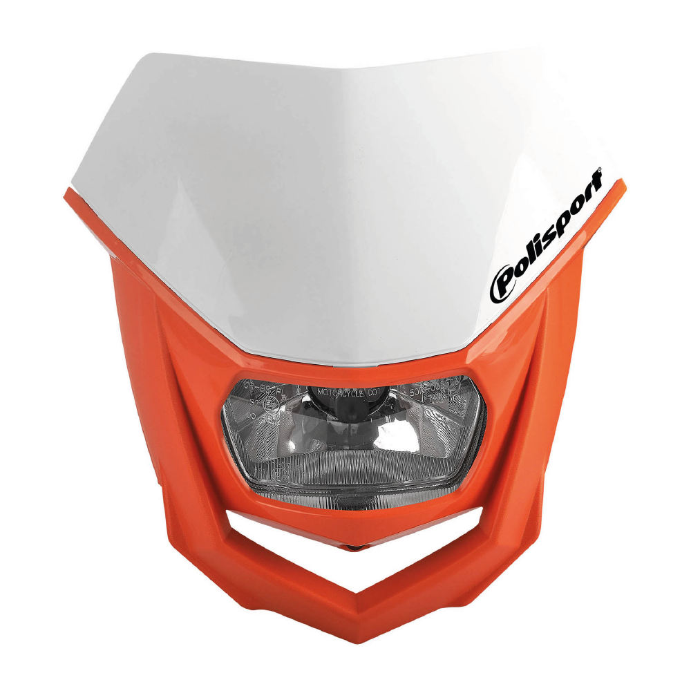 Polisport Halo Headlight White/Orange