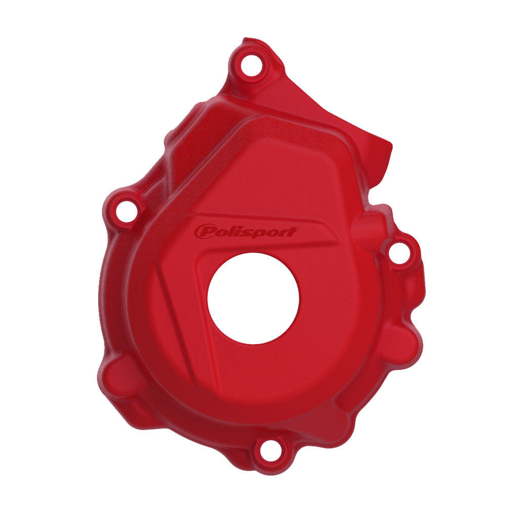 Polisport Ignition Cover Protector KTM/HQV/GAS SX-F250-350 16-22, FC250-350 16-22, MC250F-350F 21-23 Red