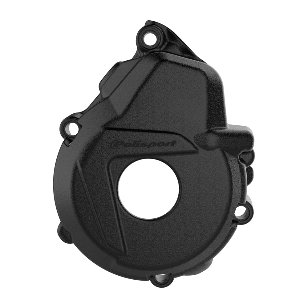 Polisport Ignition Cover Protector KTM/HQV/GAS EXC-F250-350 17-23, FE250-350 17-23, EC250F/350F 21-23 Black