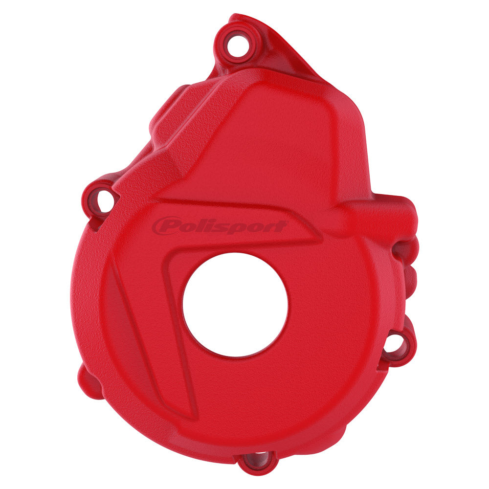 Polisport Ignition Cover Protector KTM/HQV/GAS EXC-F250-350 17-23, FE250-350 17-23, EC250F/350F 21-23 Red