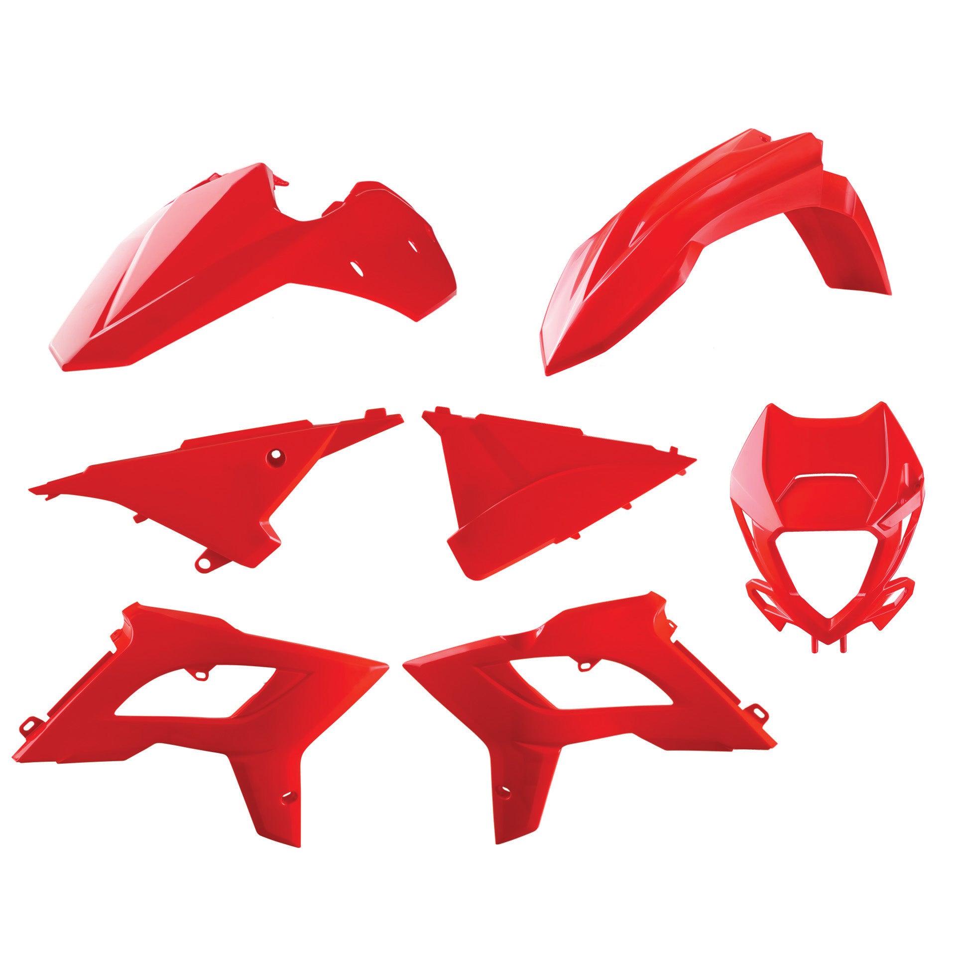 Polisport Plastic Kit BETA 250-520RR 2T+4T 13-17 Restyle Kit (22 Shape) Red