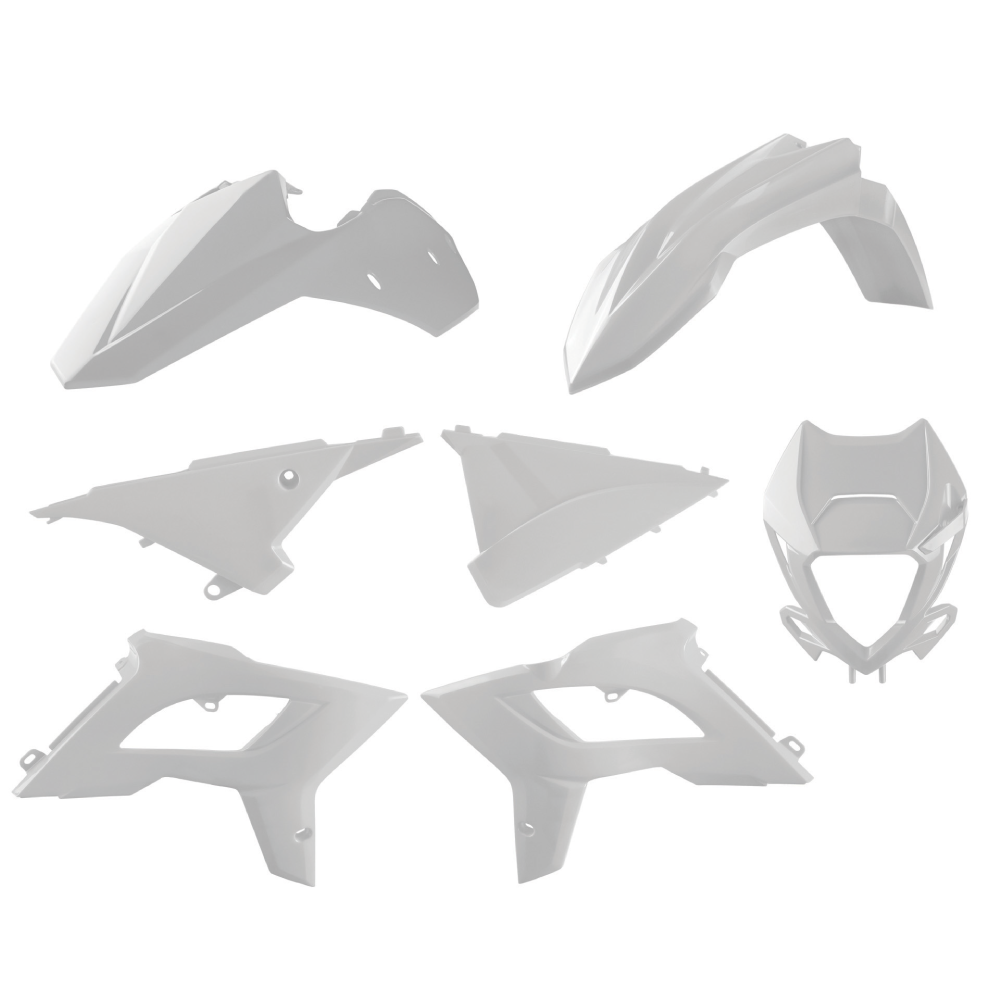 Polisport Plastic Kit BETA 250-520RR 2T+4T 13-17 Restyle Kit (22 Shape) White
