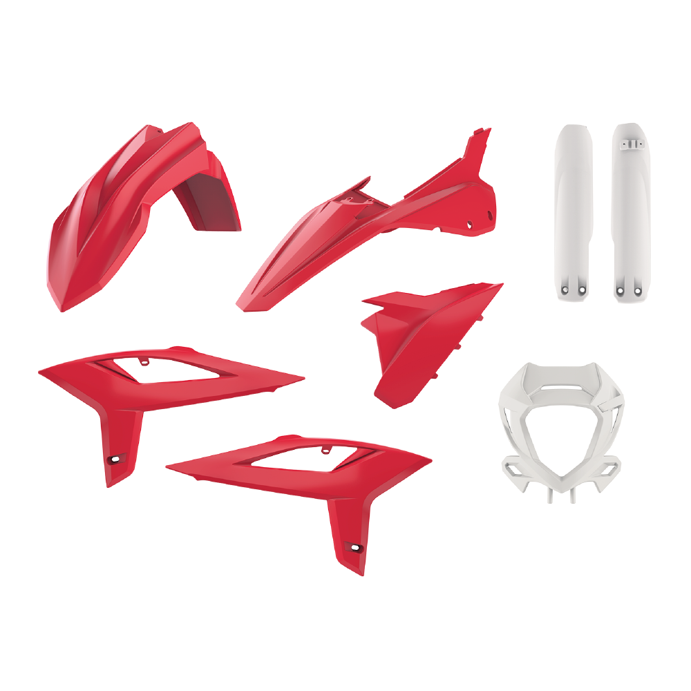 Polisport Plastic Kit BETA 125-480RR 2T+4T 20-22 Full Enduro Inc Fork Guards OEM