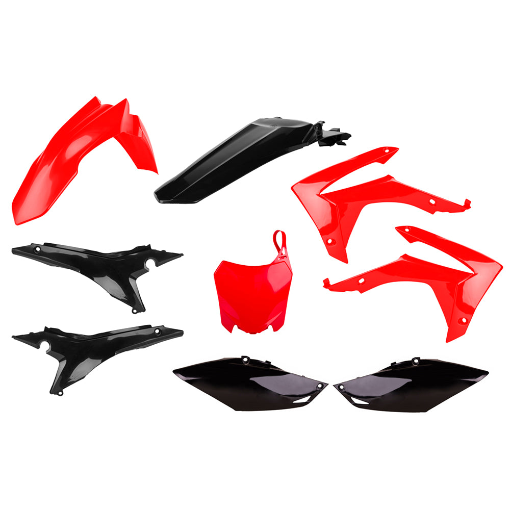 Polisport Plastic Kit HONDA CRF250R 14-17, CRF450R 13-16 Red/Black