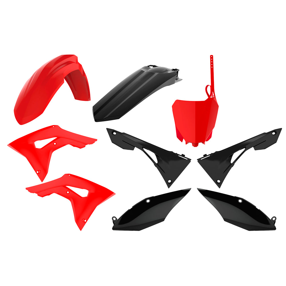 Polisport Plastic Kit HONDA CRF250R 18-21, CRF450R 17-20 Red/Black