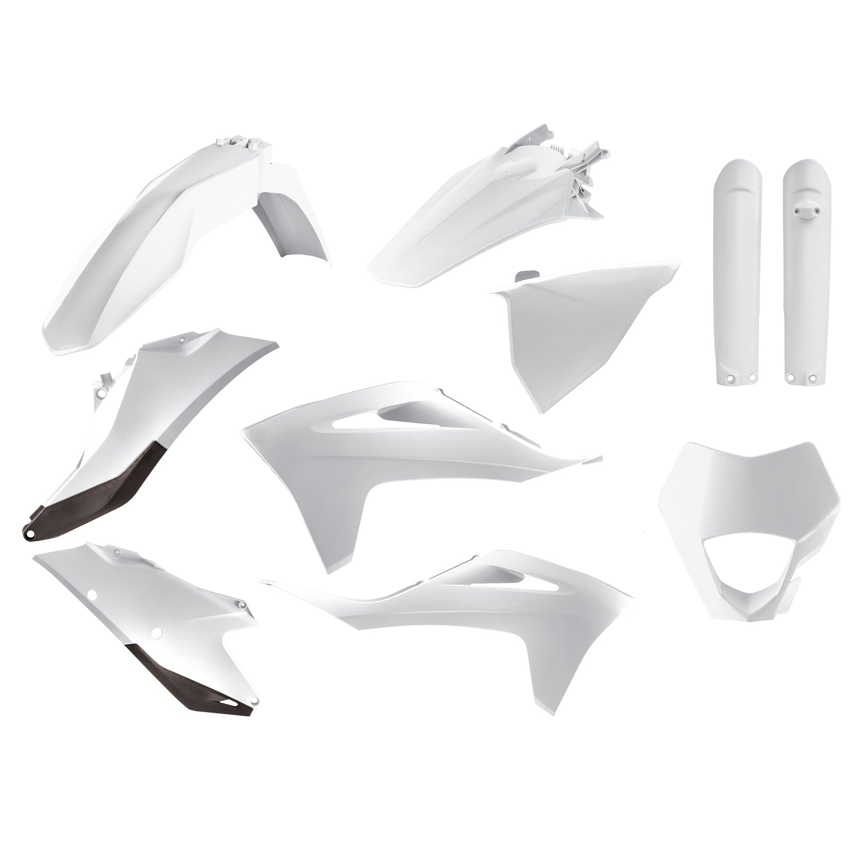 Polisport Plastic Kit GAS GAS EC250-300, EC250F-350F 21-23 Enduro White