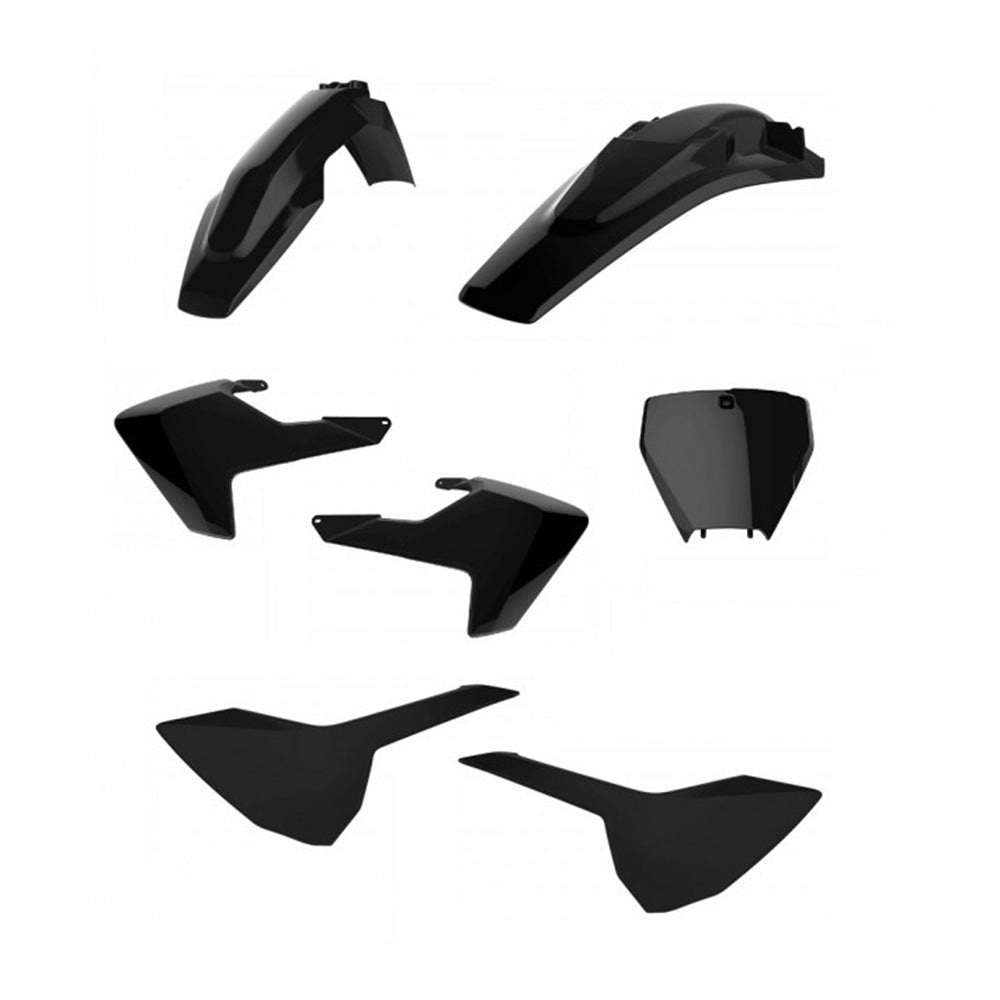 Polisport Plastic Kit HUSQVARNA TC125 16-18, TC250 17-18, FC250-450 16-18 Black