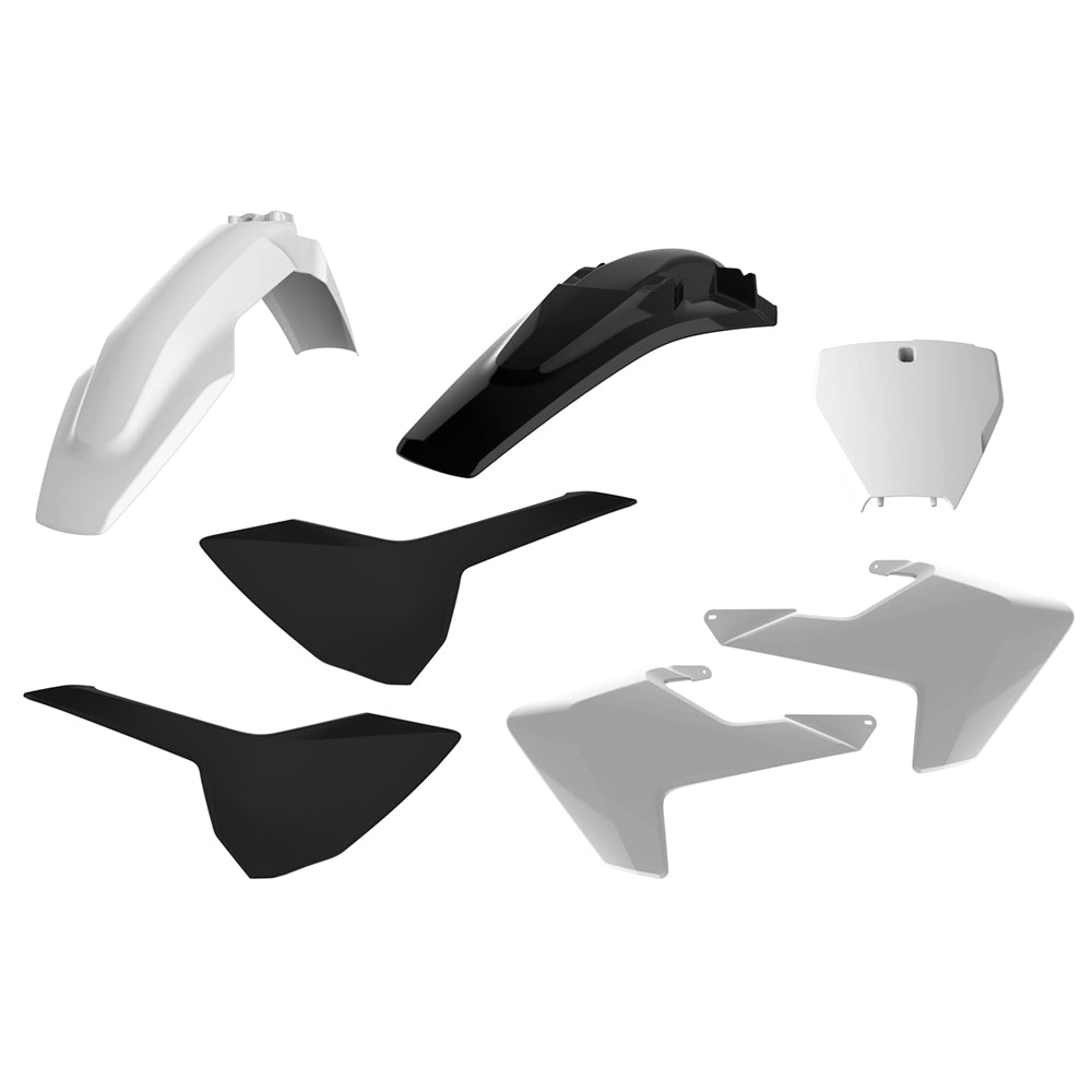 Polisport Plastic Kit HUSQVARNA TC125 16-18, TC250 17-18, FC250-450 16-18 White/Black