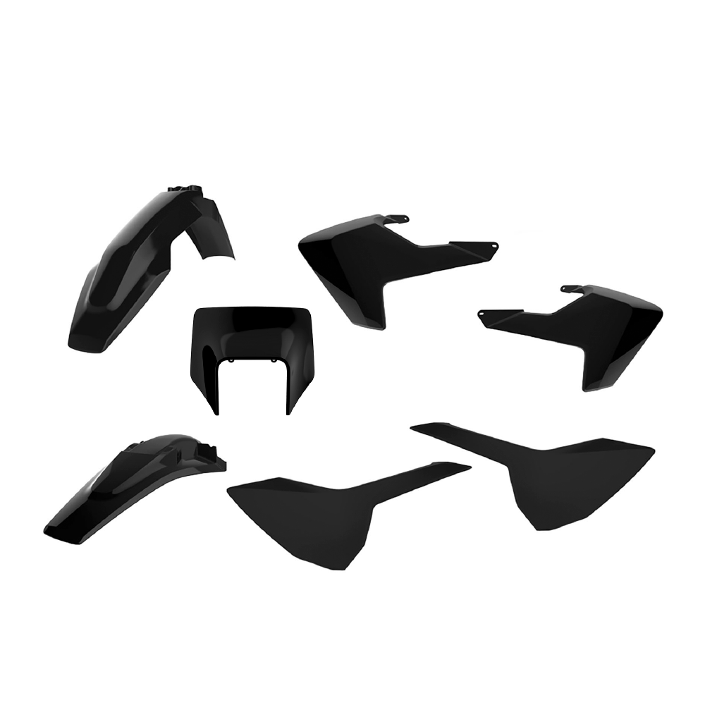 Polisport Plastic Kit HUSQVARNA TE150-300, FE250-501 17-19 Enduro Black