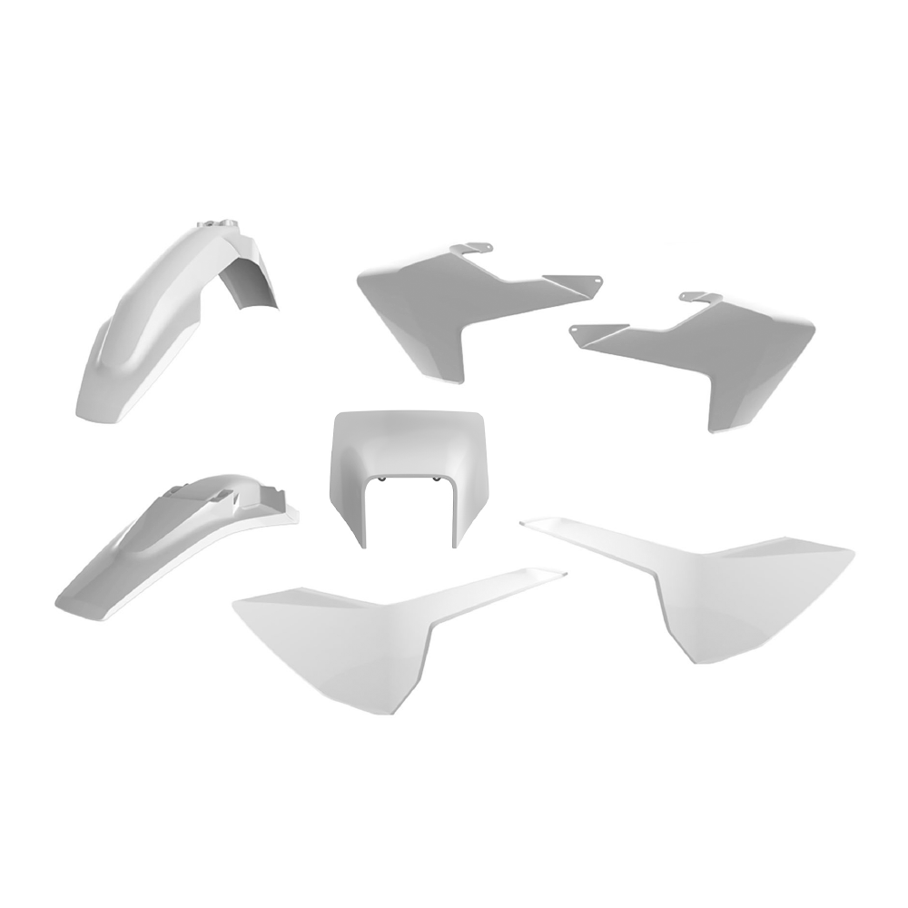 Polisport Plastic Kit HUSQVARNA TE150-300, FE250-501 17-19 Enduro White