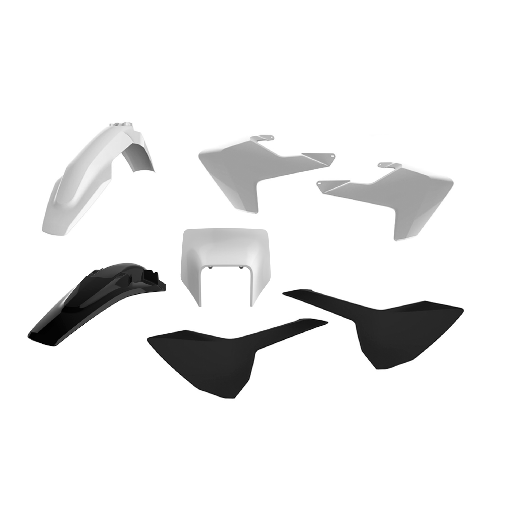 Polisport Plastic Kit HUSQVARNA TE150-300, FE250-501 17-19 Enduro White/Black