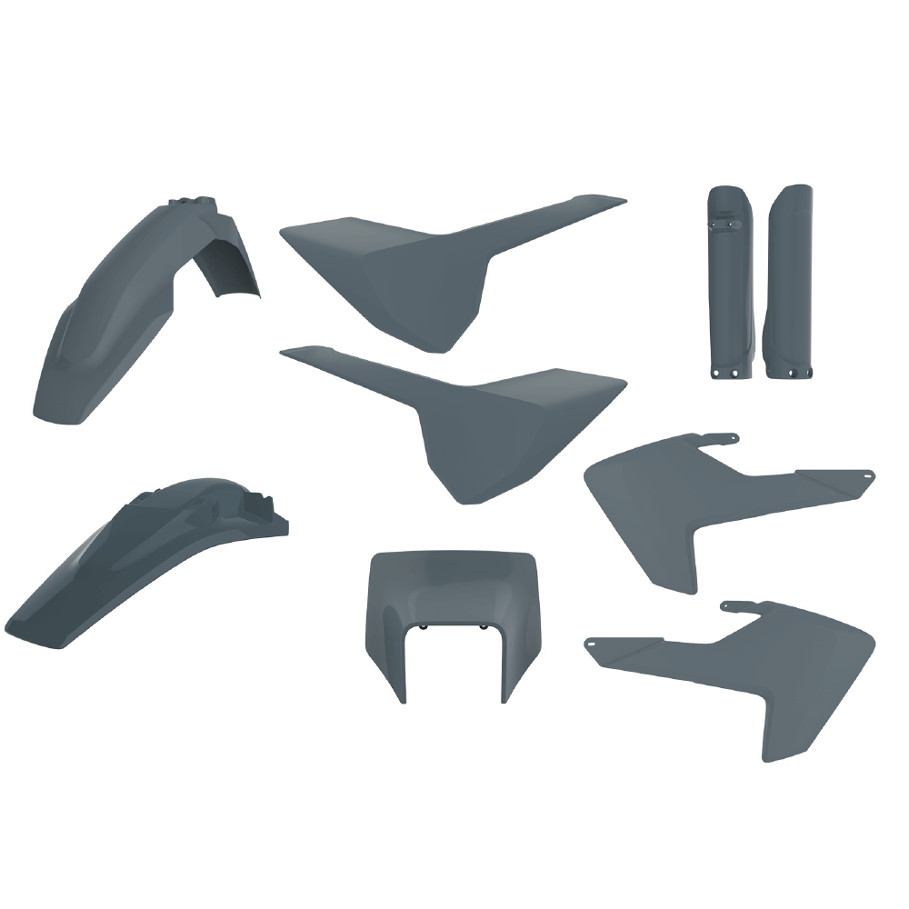 Polisport Plastic Kit HUSQVARNA TE150-300, FE250-501 17-19 Enduro Nardo Grey