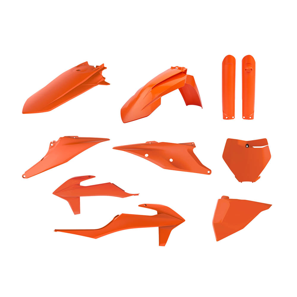 Polisport Plastic Kit KTM SX/SX-F/XC/XC-F 19-22 Inc Fork Guards Orange
