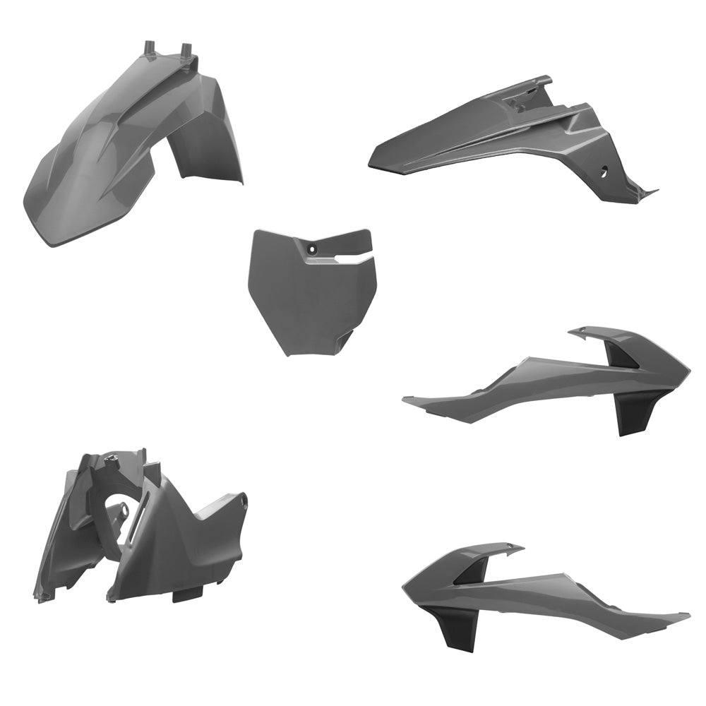 Polisport Plastic Kit KTM/GAS SX 65 16-23, MC 65 21-23 Inc Side Panels & Airbrox Nardo Grey
