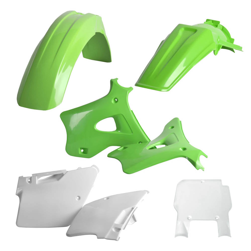 Polisport Plastic Kit KAWASAKI KX125-250 94-95 Green/White