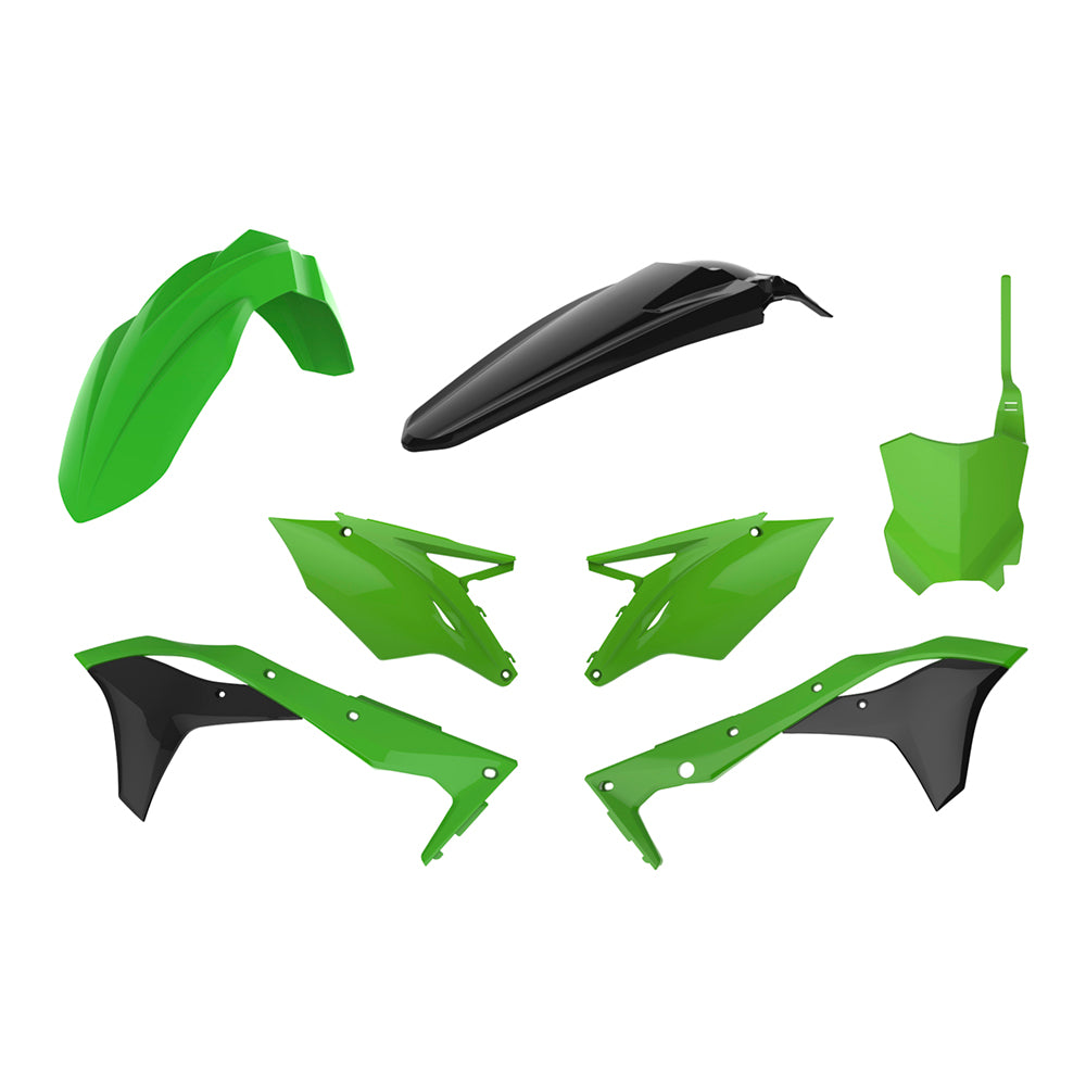 Polisport Plastic Kit KAWASAKI KX450F 16-18 Green/Black