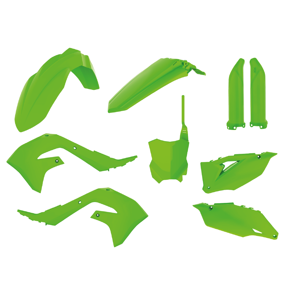 Polisport Plastic Kit KAWASAKI KX250F 21-24, KX450F 19-23 Lime Green