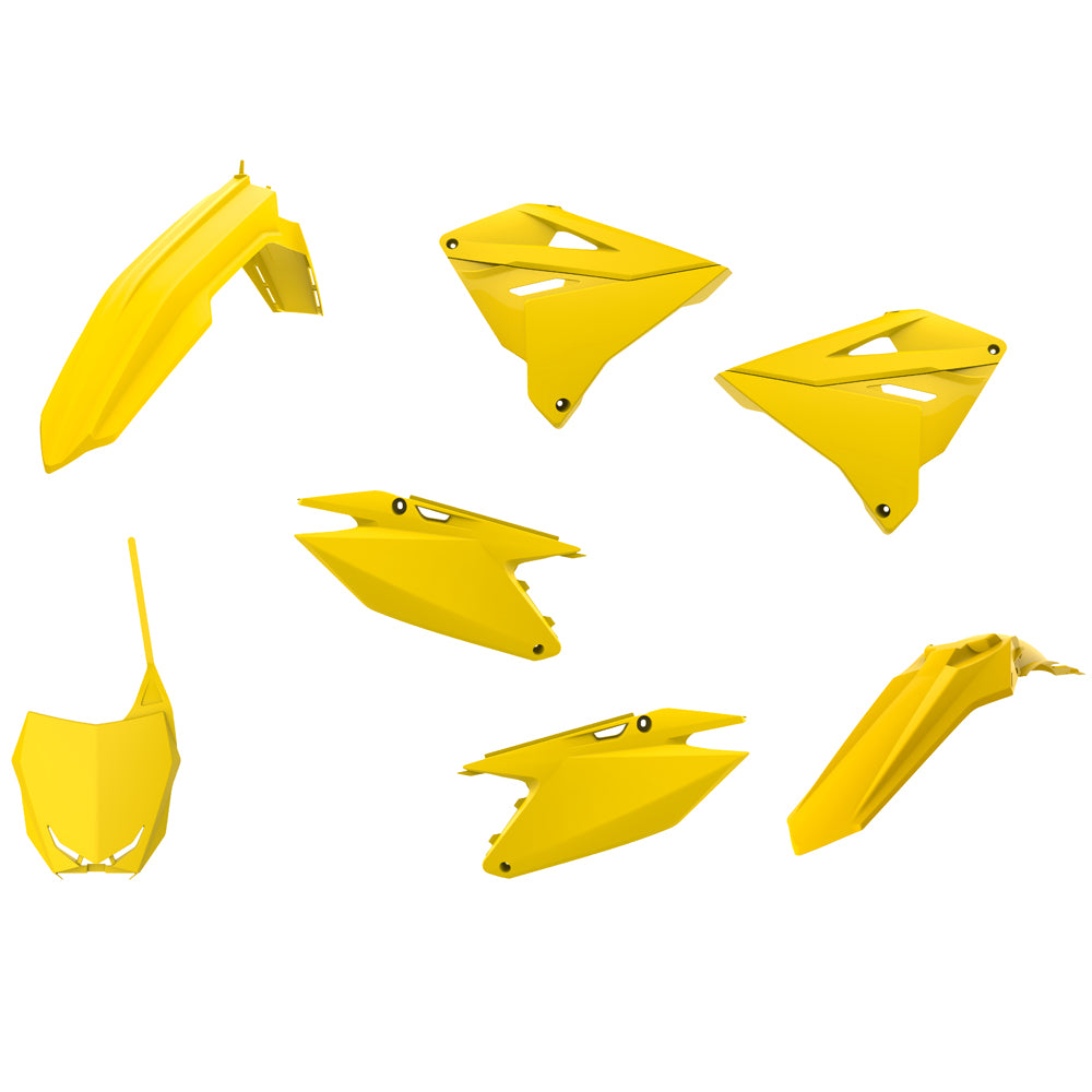 Polisport Plastic Kit SUZUKI Restyle RM125-250 01-08 (Restyle to 20222 Style) Yellow