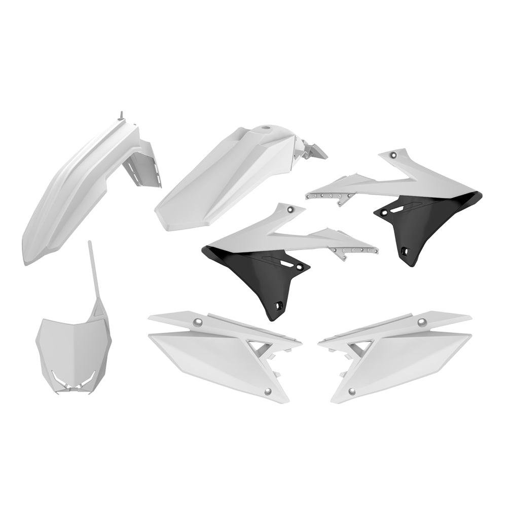 Polisport Plastic Kit SUZUKI RM-Z250 19-23, RM-Z450 18-23 White